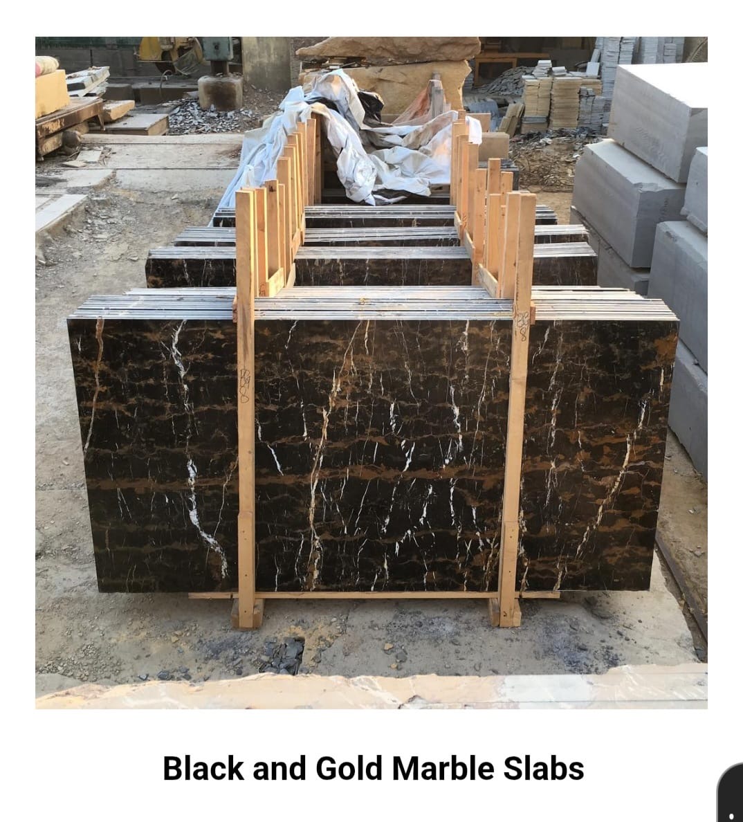 Black and Gold Marble Slabs — Black and gold marble