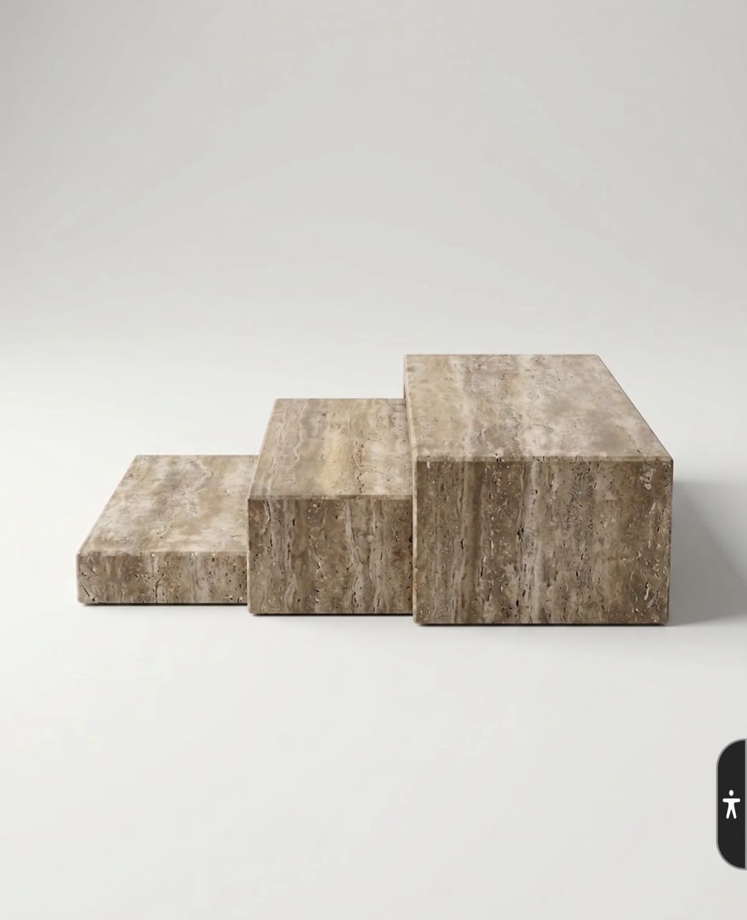 Travertine Block Coffee Table