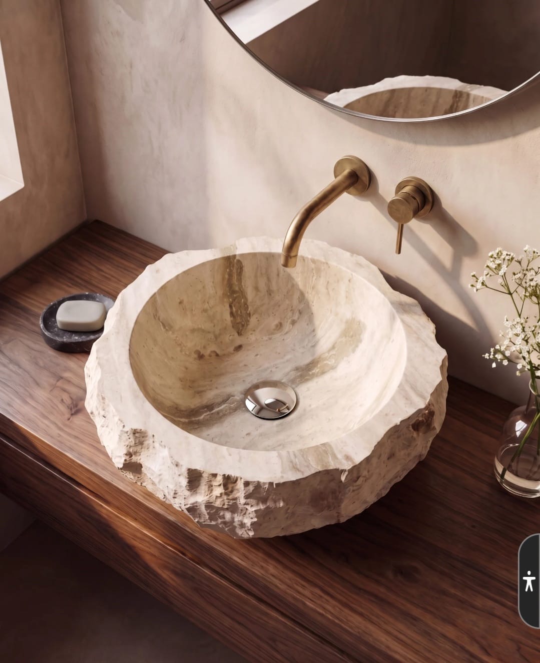 Roccia Travertine Basin